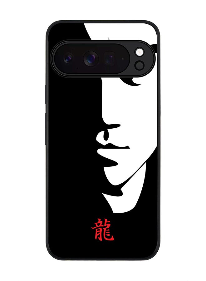 Stylizedd غطاء لجهاز Google Pixel 10 Pro XL، حماية كاميرا نحيفة، غطاء هاتف مضاد للصدمات - تيبيوت - بروس لي (أسود) - Image 1